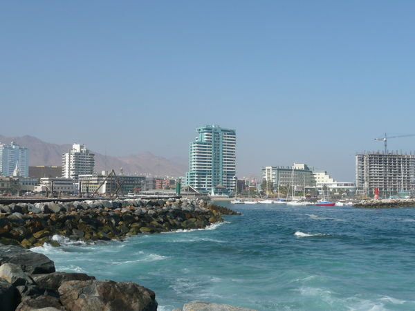 Antofagasta sett fra havnen