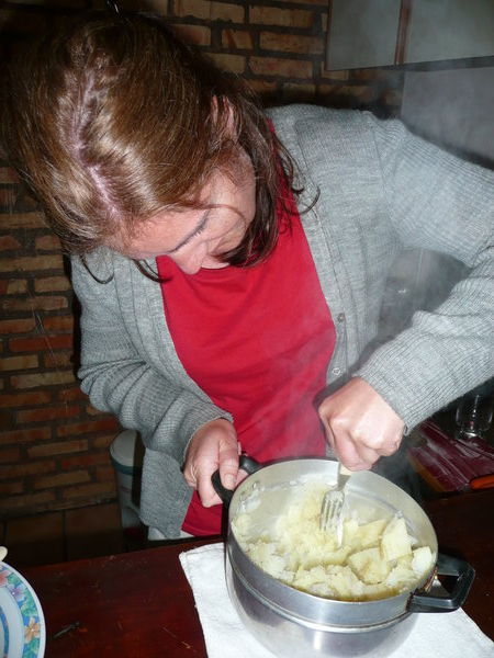Jane lager potetstappe 