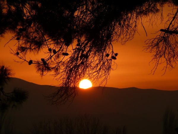 Solnedgang i Pamukkale