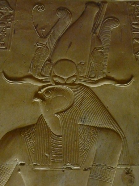 Detalj fra Abydos - guden Horus