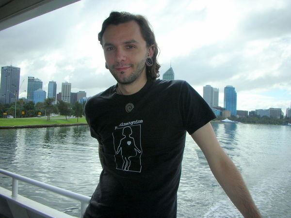 Me on river cruise to Freo
