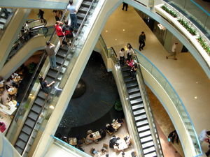 Typical Singapore shopping mall