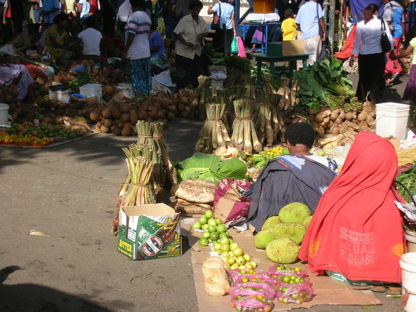 Market scene in Suva