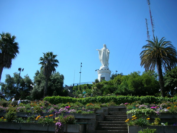 The not-so-virgin on Cerro San Cristóbal