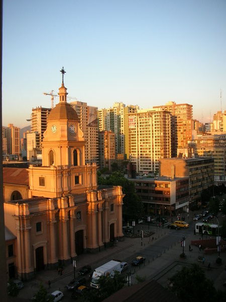 The view from our place in Santiago