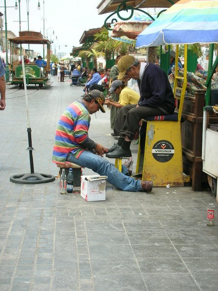 Shoeshiner in Iquique