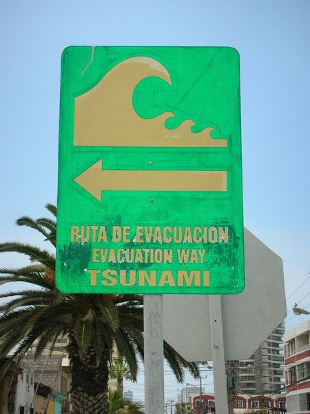 In the event of a tsunami, walk this way