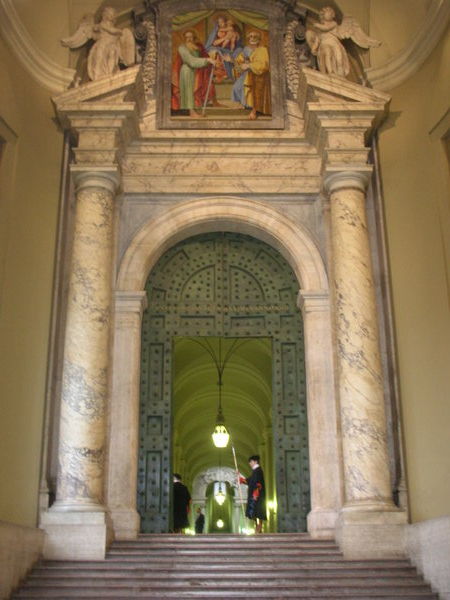 Entrance to St Peter's Basilica