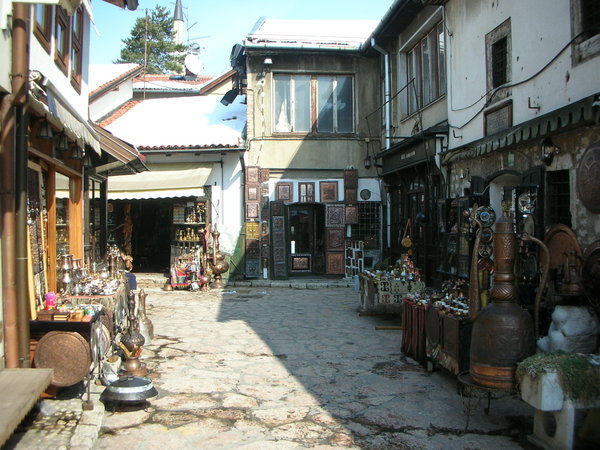 Souvenir shops in Turkish quarter