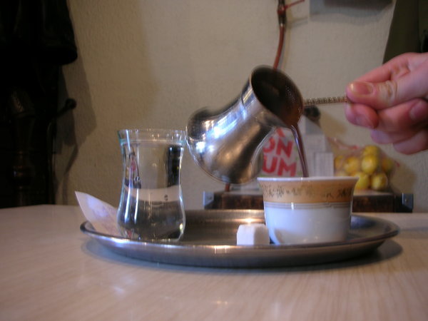 Turkish coffee ritual