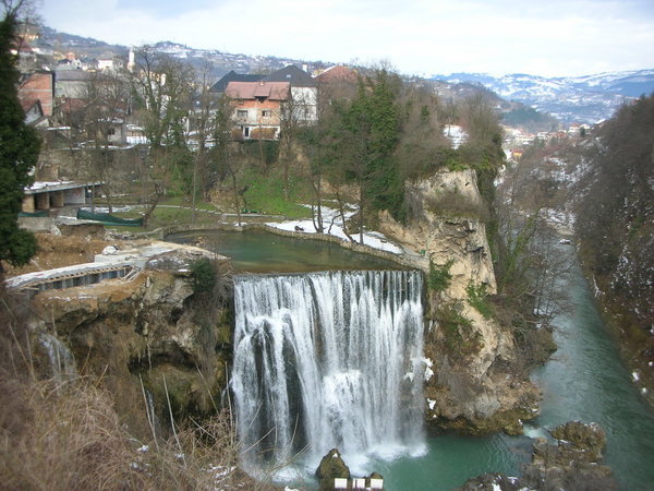 Jajce waterfall