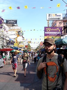 Me, not impressed by Khao San Rd