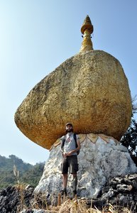 Me and rock pagoda