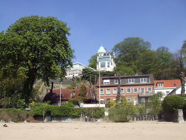 Posh houses on the beach