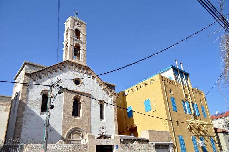 Church and colourful building