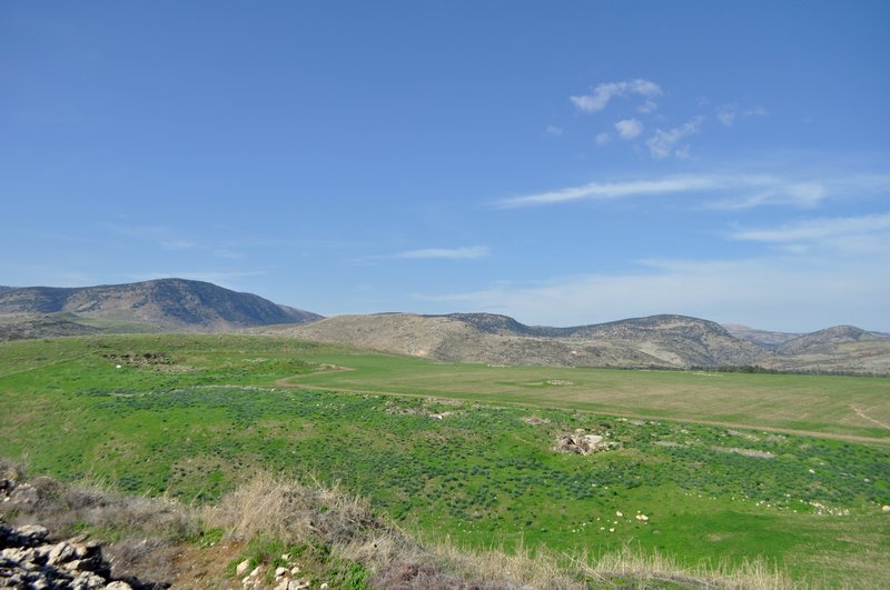 Galilee mountains as seen from Tel Hazor