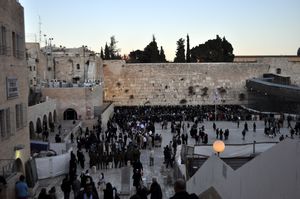 Wailing Wall on Shabbat; I wasn't supposed to take that picture...