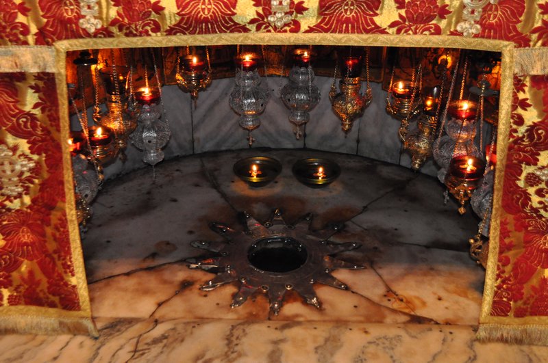 The star marks the spot where Jesus might be born