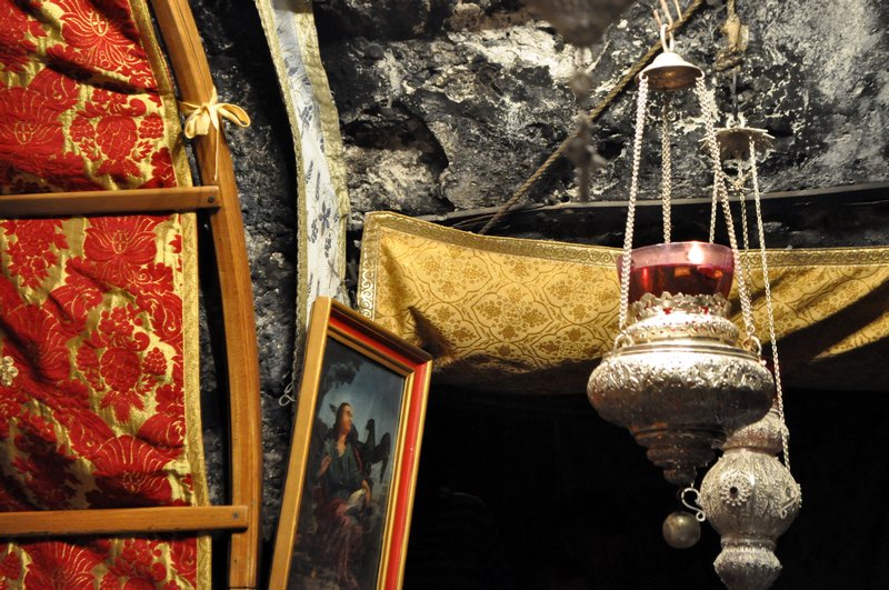 Grotto of the Nativity lanterns