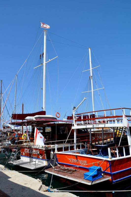 Yachts in Kyrenia Harbour