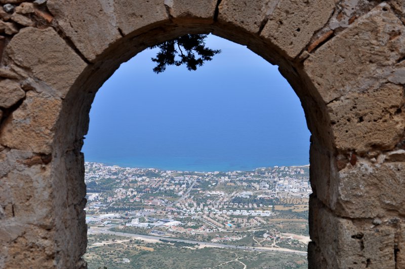 Kyrenia as seen from St. Hilarion