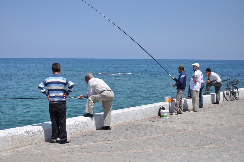 Anglers in Kyrenia