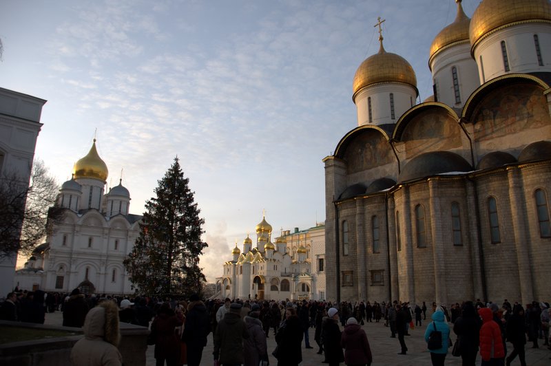Kremlin square with three churches