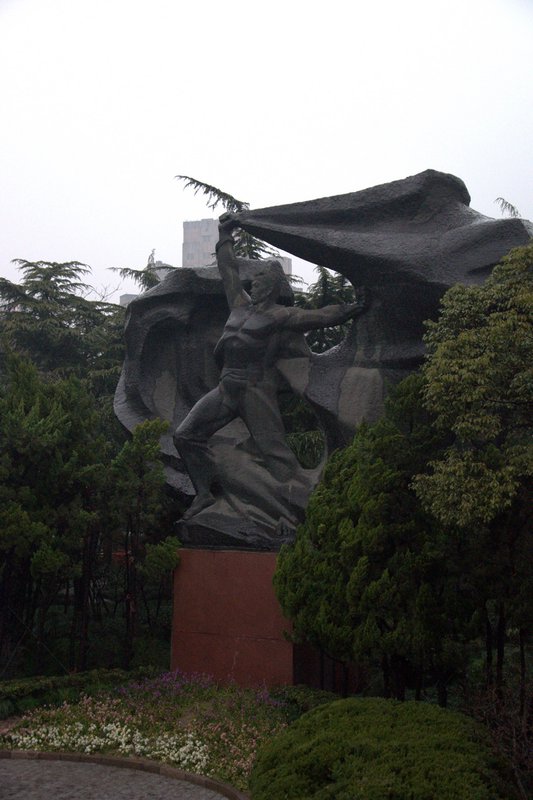 Socialist-realist statue