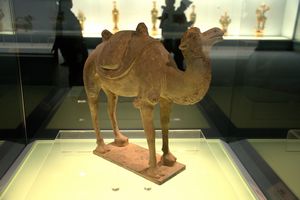 Grey pottery camel