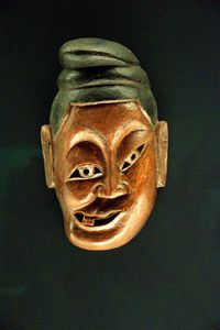 Wooden Tujia mask for Nuo opera
