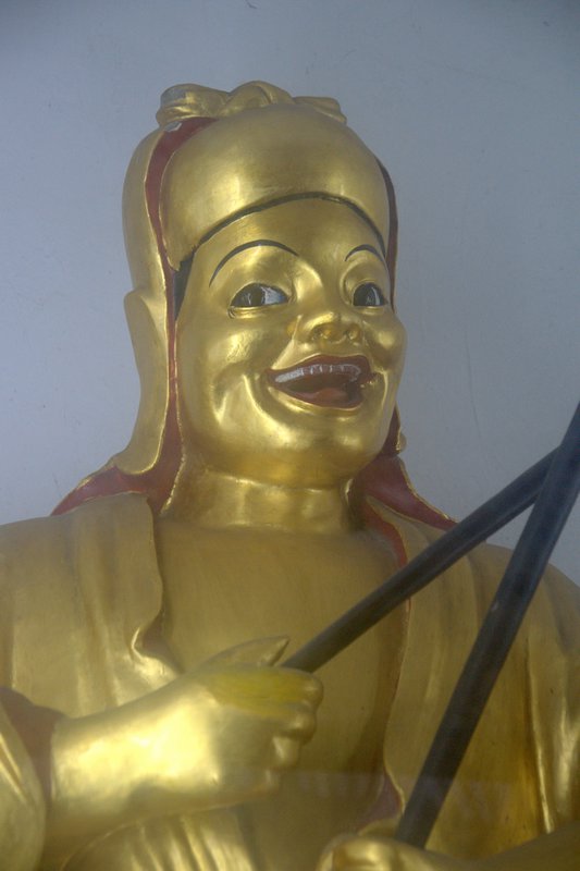 Laughing Buddhist statue