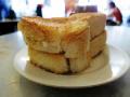 Stacked toast with butter and kaya (coconut jam)