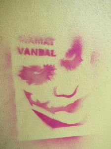 Joker graffiti
