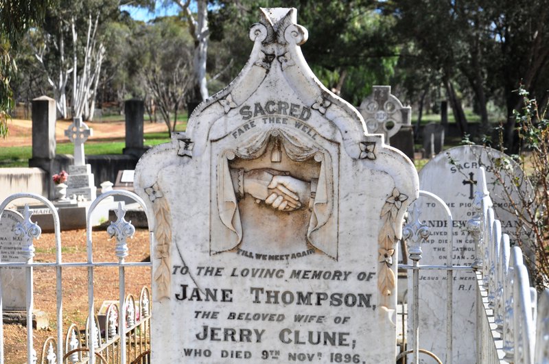 Jane Thompson's tombstone
