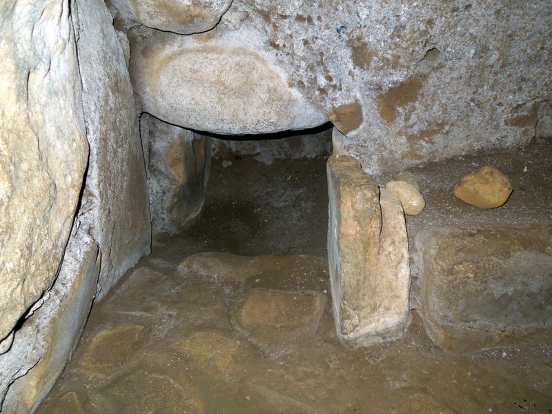Crypt entrance inside dolmen
