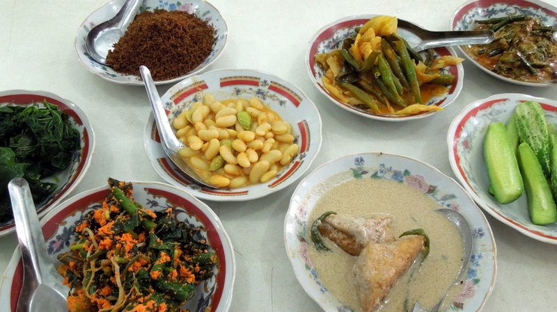 Vegetarian Padang food