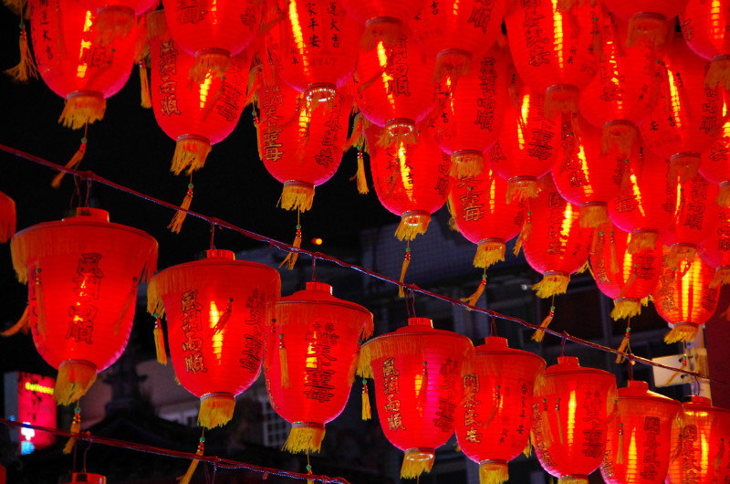 Lanterns at Shilin Temple