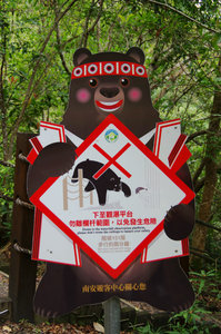 Even the bears are clad in aboriginal costume