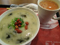 Congee 粥 and milk tea