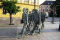 Suit zombies in Budweis