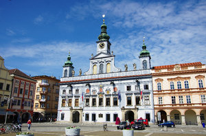 Stunning town hall in České Budějovice