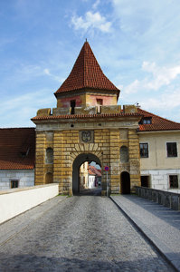 Entrance gate to Krumlov old town