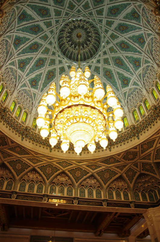 Sultan Qaboos Mosque chandelier