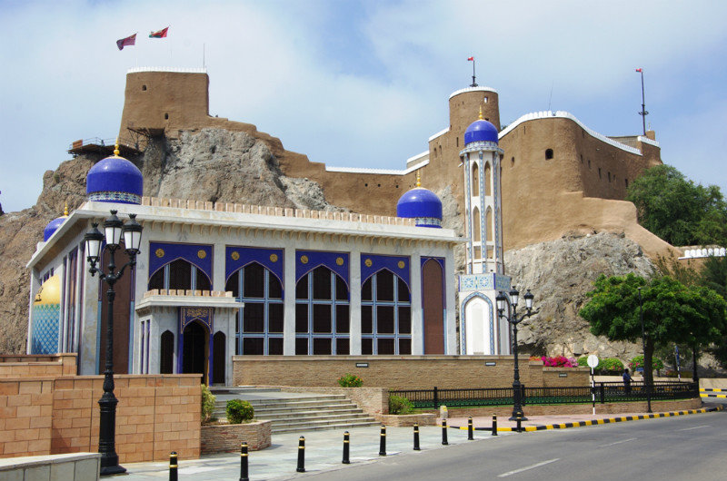 Mosque and restored fort