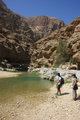 Hiking Wadi Shab with Billy and Martha