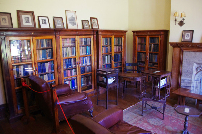 Book collection inside the monastery 