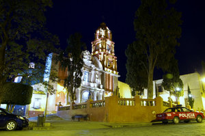 Oratorio de San Felipe Neri at night