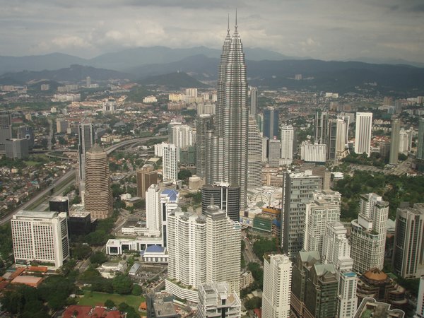 View of Petronas from Menara tower
