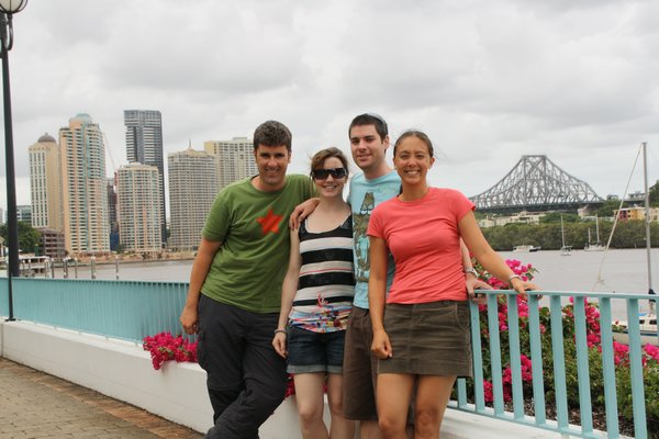 With Tom and Alex in Brisbane