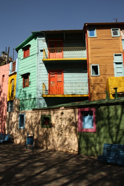 Colourful buildings, La Boca